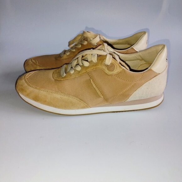 Sam Edelman Tori Tan Sneakers Low-Top Size 9M Casual Retro Style Streetwear - Picture 2 of 8